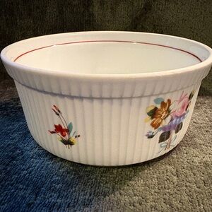 Philippe Deshoulieres White Floral Ceramic Bowl